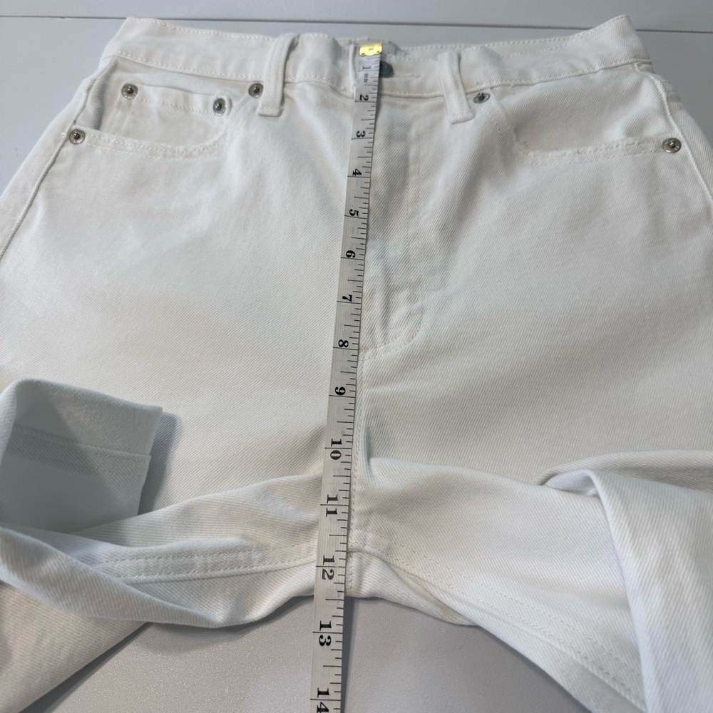 Pistola Lana Cuffed Crop High Rise Wide Leg Jeans White Women 26 - Picture 5 of 10